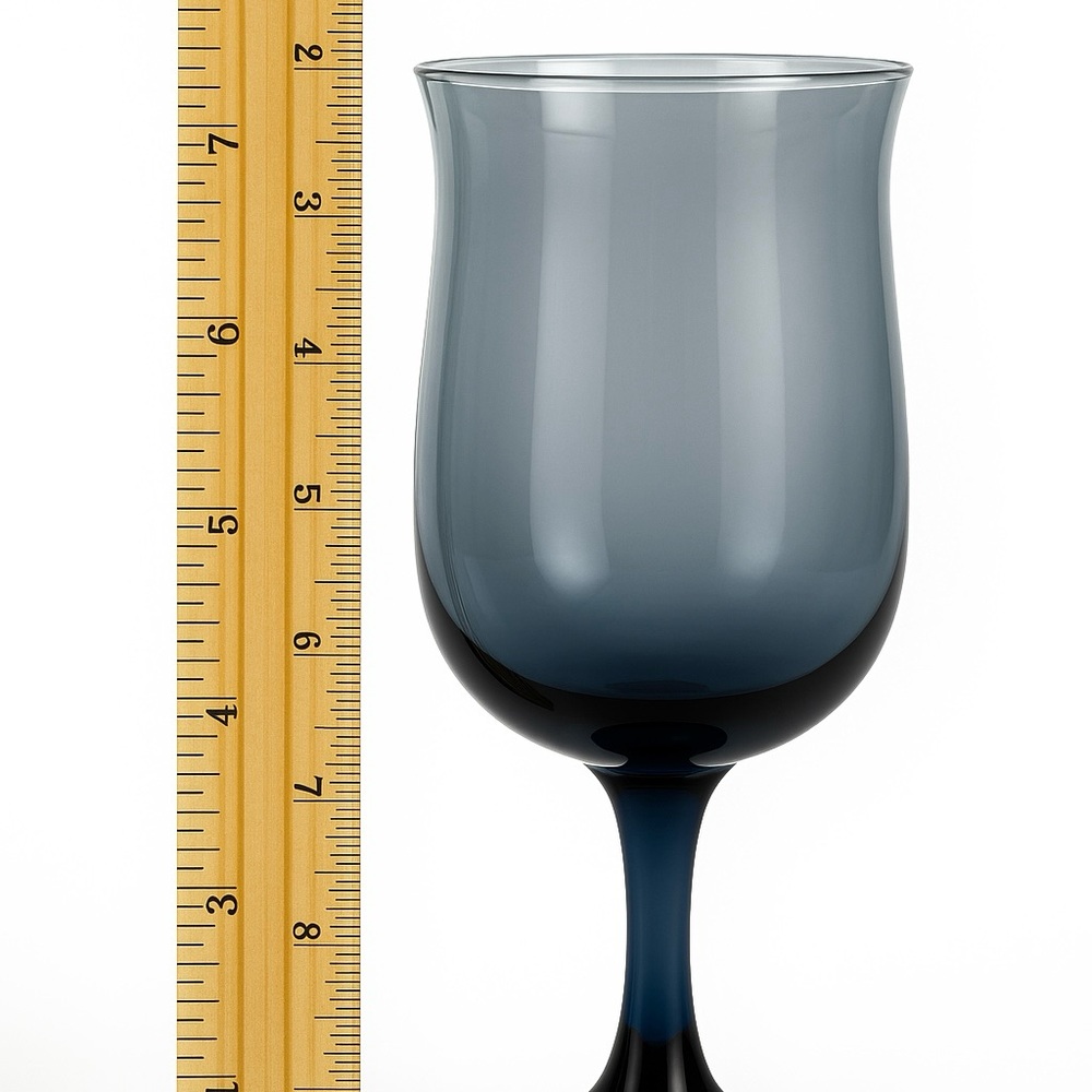 Vintage Pfaltzgraff Blue Etched Water Goblets – Set of 2 - Picture 3 of 4